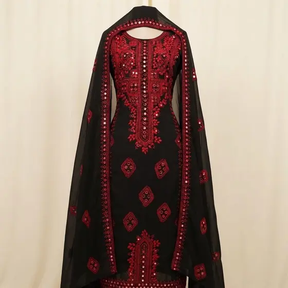 Embroidered balochi Outfit handmade