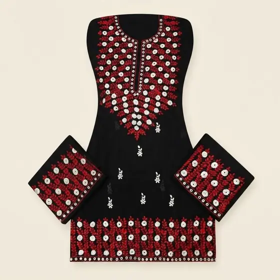 Embroidered balochi Outfit handmade