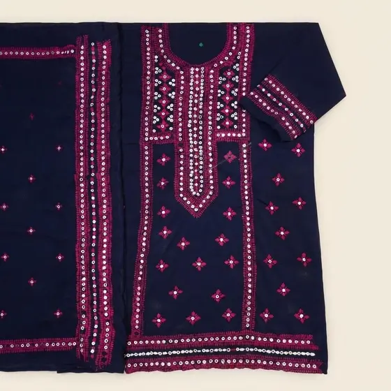 Embroidered balochi Outfit handmade